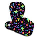 Colorful Halloween Party Pattern Print Boxing Gloves