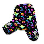 Colorful Halloween Party Pattern Print Boxing Gloves