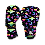 Colorful Halloween Party Pattern Print Boxing Gloves
