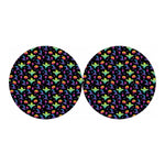 Colorful Halloween Party Pattern Print Car Coasters