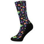 Colorful Halloween Party Pattern Print Crew Socks