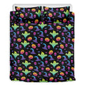 Colorful Halloween Party Pattern Print Duvet Cover Bedding Set
