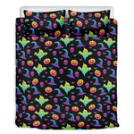 Colorful Halloween Party Pattern Print Duvet Cover Bedding Set