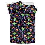 Colorful Halloween Party Pattern Print Duvet Cover Bedding Set