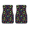 Colorful Halloween Party Pattern Print Front Car Floor Mats