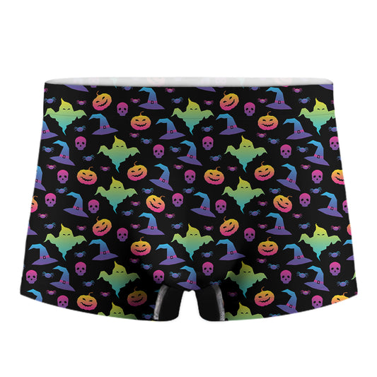 Colorful Halloween Party Pattern Print Men's Boxer Briefs