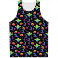 Colorful Halloween Party Pattern Print Men's Tank Top