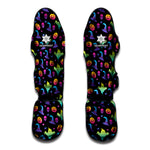 Colorful Halloween Party Pattern Print Muay Thai Shin Guard