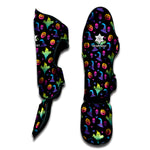 Colorful Halloween Party Pattern Print Muay Thai Shin Guard
