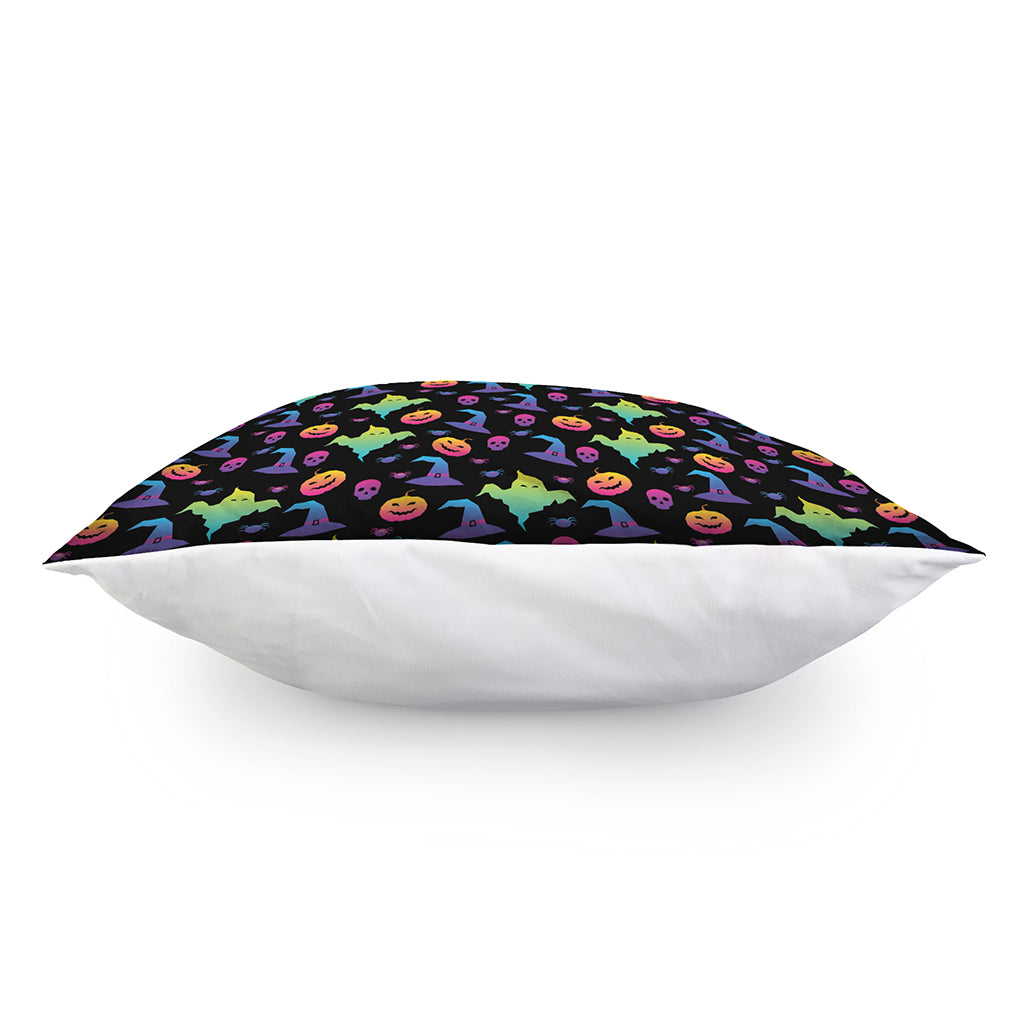 Colorful Halloween Party Pattern Print Pillow Cover