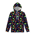 Colorful Halloween Party Pattern Print Pullover Hoodie