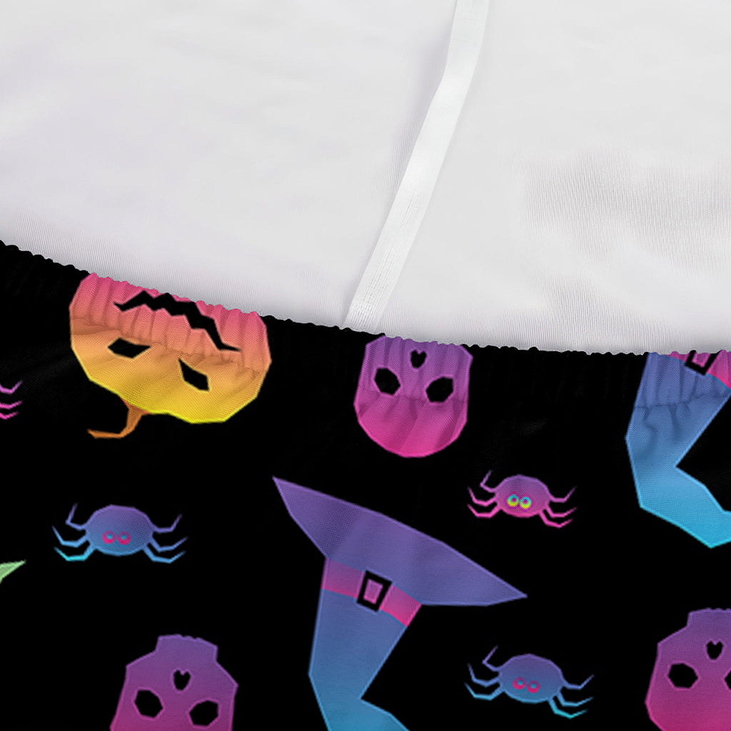 Colorful Halloween Party Pattern Print Sofa Cover