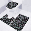 Colorful Hamsa Hand Print 3 Piece Bath Mat Set