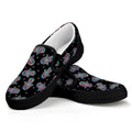 Colorful Hamsa Hand Print Black Slip On Sneakers