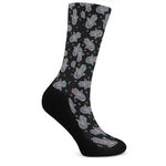 Colorful Hamsa Hand Print Crew Socks