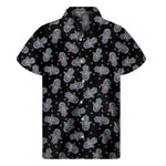 Colorful Hamsa Hand Print Men's Short Sleeve Shirt
