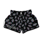 Colorful Hamsa Hand Print Muay Thai Boxing Shorts