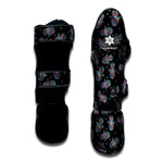 Colorful Hamsa Hand Print Muay Thai Shin Guard