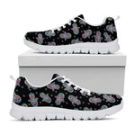 Colorful Hamsa Hand Print White Sneakers