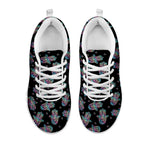 Colorful Hamsa Hand Print White Sneakers