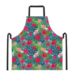 Colorful Hawaii Floral Pattern Print Apron