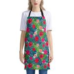 Colorful Hawaii Floral Pattern Print Apron