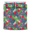 Colorful Hawaii Floral Pattern Print Duvet Cover Bedding Set