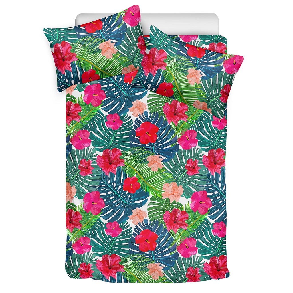 Colorful Hawaii Floral Pattern Print Duvet Cover Bedding Set