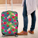 Colorful Hawaii Floral Pattern Print Luggage Cover GearFrost
