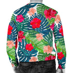 Colorful Hawaii Floral Pattern Print Men's Crewneck Sweatshirt GearFrost