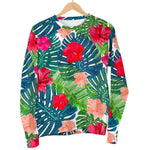 Colorful Hawaii Floral Pattern Print Men's Crewneck Sweatshirt GearFrost