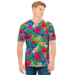 Colorful Hawaii Floral Pattern Print Men's T-Shirt