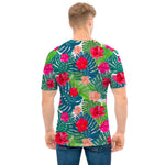 Colorful Hawaii Floral Pattern Print Men's T-Shirt