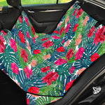 Colorful Hawaii Floral Pattern Print Pet Car Back Seat Cover