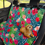 Colorful Hawaii Floral Pattern Print Pet Car Back Seat Cover