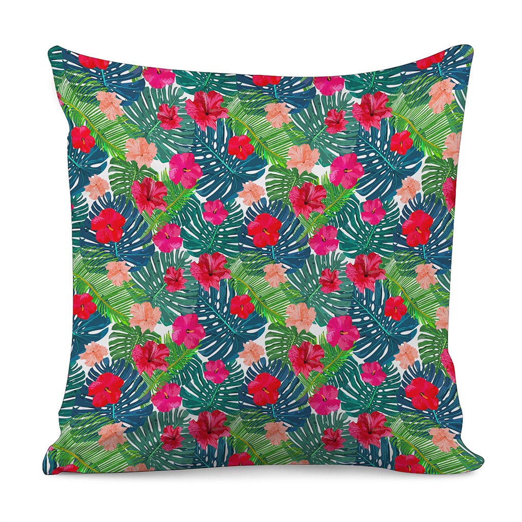 Colorful Hawaii Floral Pattern Print Pillow Cover