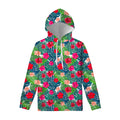 Colorful Hawaii Floral Pattern Print Pullover Hoodie