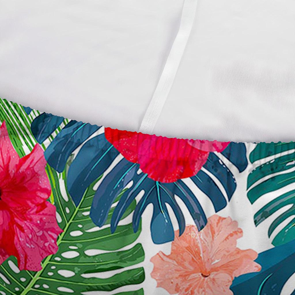 Colorful Hawaii Floral Pattern Print Sofa Cover