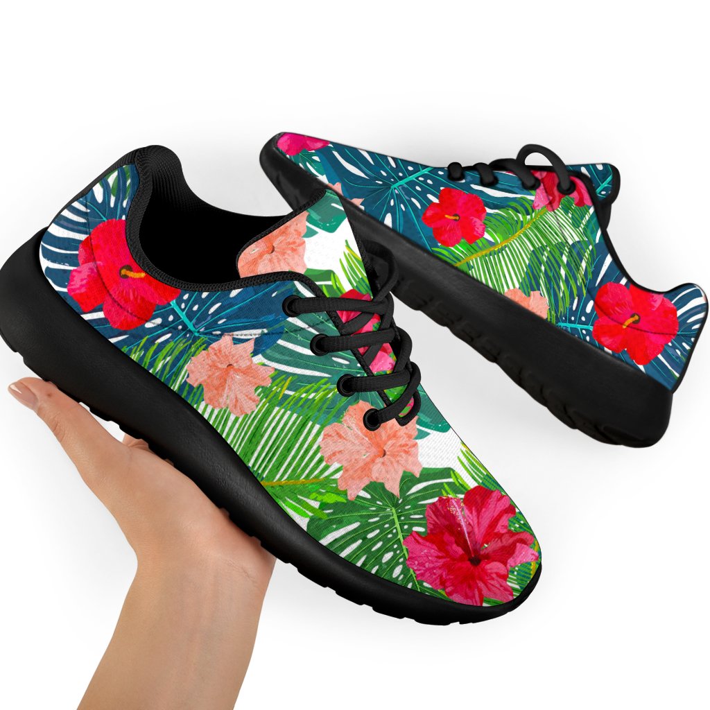 Colorful Hawaii Floral Pattern Print Sport Shoes GearFrost