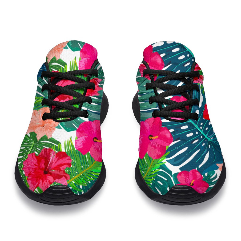 Colorful Hawaii Floral Pattern Print Sport Shoes GearFrost