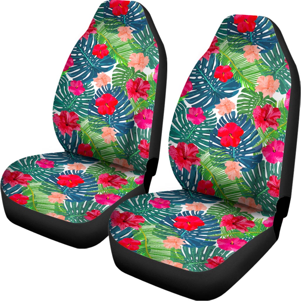 Colorful Hawaii Floral Pattern Print Universal Fit Car Seat Covers