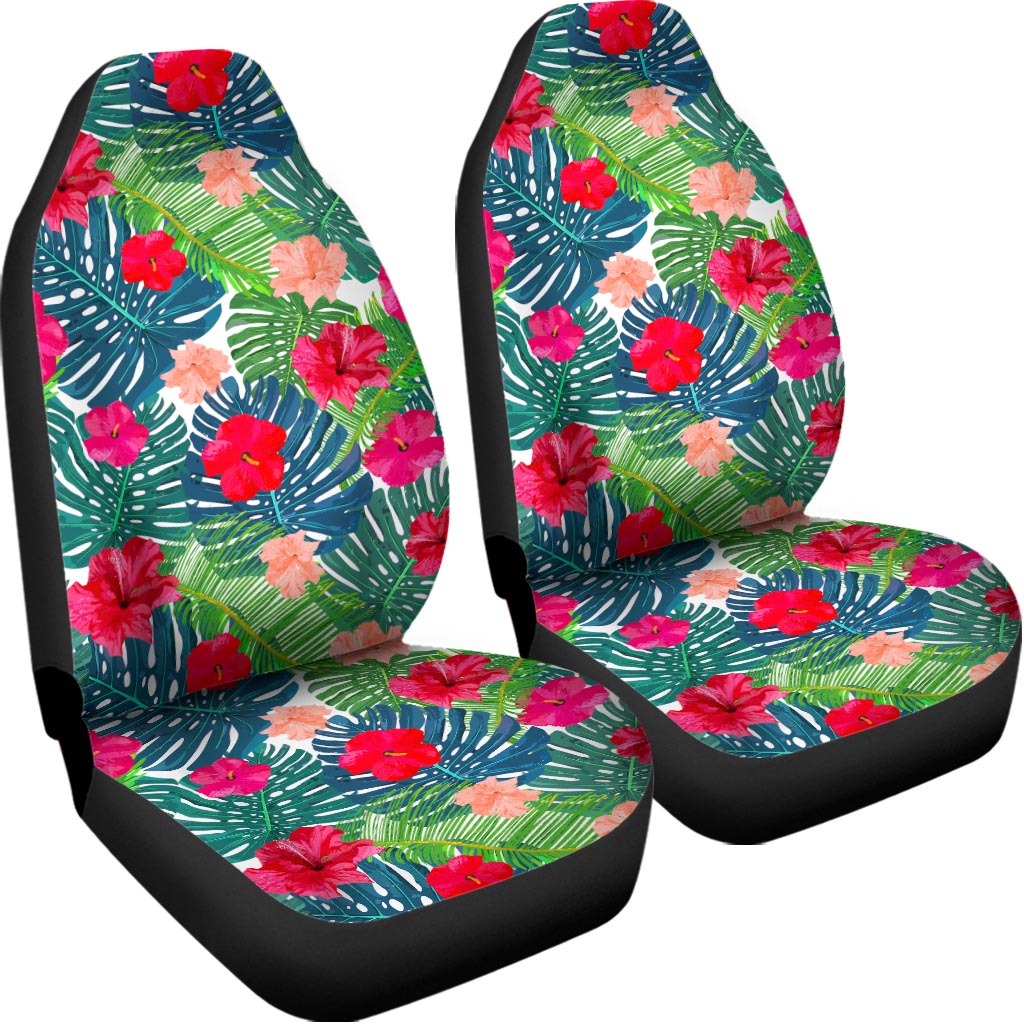 Colorful Hawaii Floral Pattern Print Universal Fit Car Seat Covers