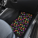 Colorful Heart Pattern Print Front Car Floor Mats