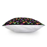 Colorful Heart Pattern Print Pillow Cover