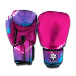 Colorful Heart Tie Dye Print Boxing Gloves