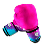 Colorful Heart Tie Dye Print Boxing Gloves