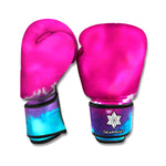 Colorful Heart Tie Dye Print Boxing Gloves