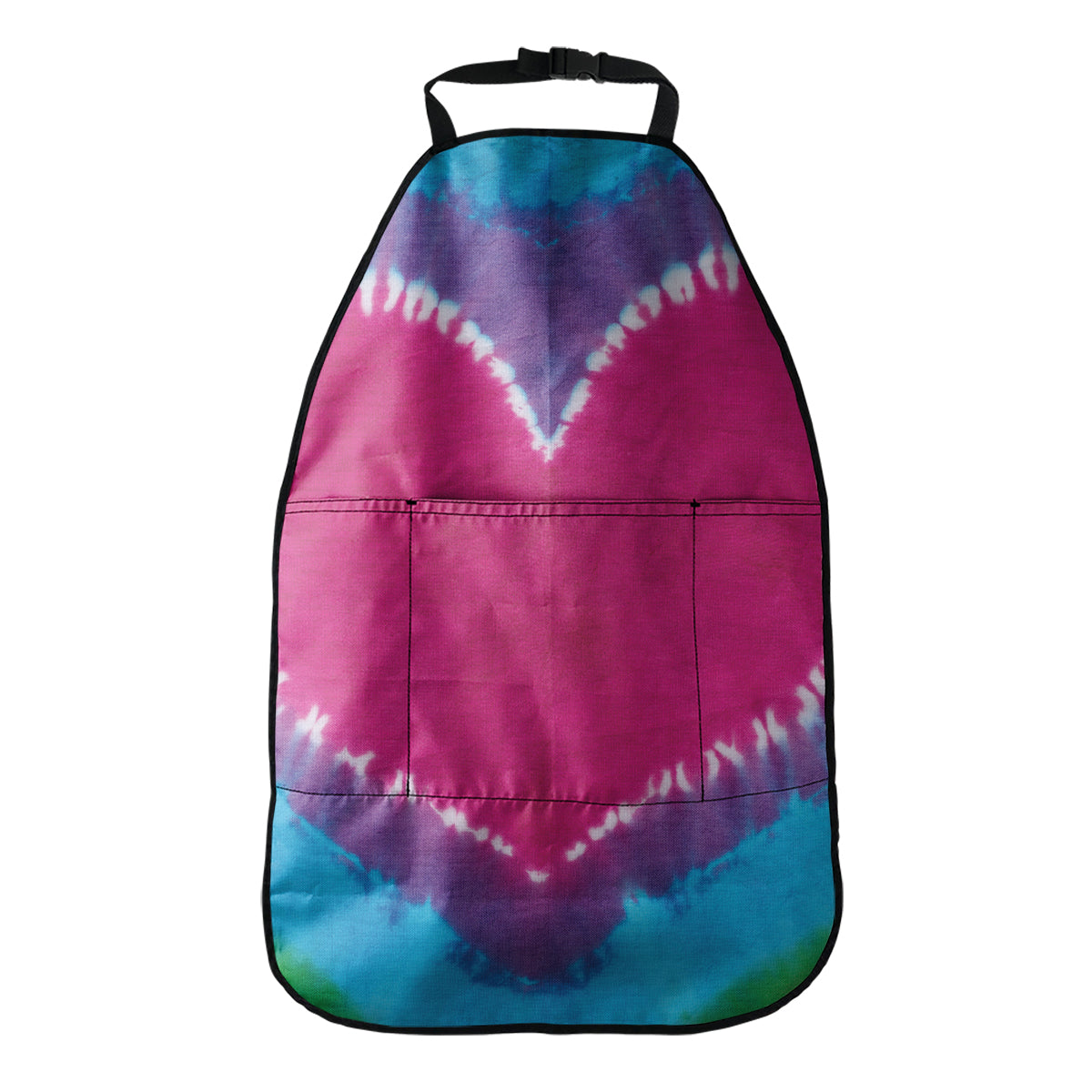 Colorful Heart Tie Dye Print Car Seat Organizers