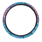 Colorful Heart Tie Dye Print Car Steering Wheel Cover