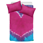 Colorful Heart Tie Dye Print Duvet Cover Bedding Set